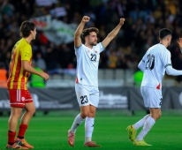 المباراة التاريخية لفلسطين مع منتخب كتالونيا