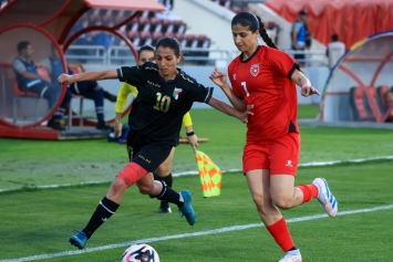 فدائيات فلسطين يتعثرن أمام نشميات الأردن ودياً