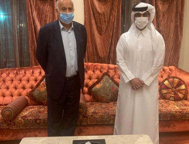 اللواء الرجوب يبحث سبل تعزيز التعاون مع الاتحاد القطري لكرة القدم