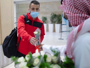 بعثة الفدائي تصل العاصمة السعودية الرياض