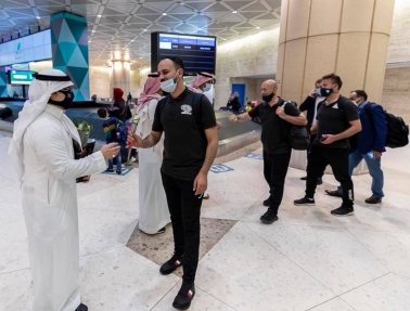 بعثة الفدائي تصل العاصمة السعودية الرياض