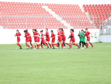 منتخبنا الوطني للواعدات يختتم معسكره التدريبي قبل إلى السفر إلى لبنان للمشاركة في بطولة غرب آسيا الأولى للواعدات