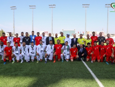 في حفل&nbsp;افتتاح استاد&nbsp;"بيليه".. الأولمبي الأردني يتجاوز شقيقه الفلسطيني بهدفين لواحد