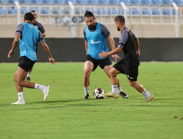 تدريبات المنتخب الوطني في عمان