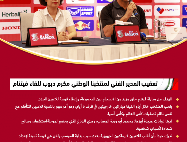 دبوب: مباراة فيتنام مهمة لتحقيق الانسجام في المنتخب ولدينا عدة غيابات