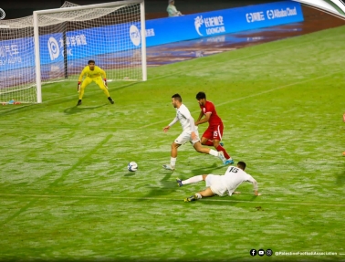 (صور)- الوطني الأولمبي يتعادل مع قطر في الآسياد