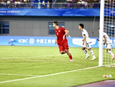 (صور)- منتخبنا الوطني الأولمبي يتأهل لدور الستة عشر من الآسياد