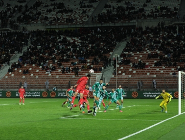 تحضيراً لكأس آسيا وبتشكيلة من المحليين.. منتخبنا الوطني يتعادل مع الأولمبي الجزائري&nbsp;