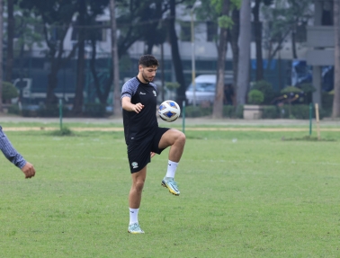 المنتخب الوطني يخوض مرانه الأول في بنغلاديش