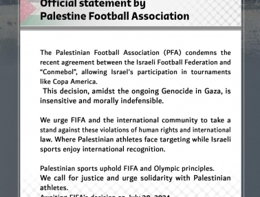 الاتحاد الفلسطيني يدين الاتفاقية بين اتحاد "كونميبول" ودولة الاحتلال