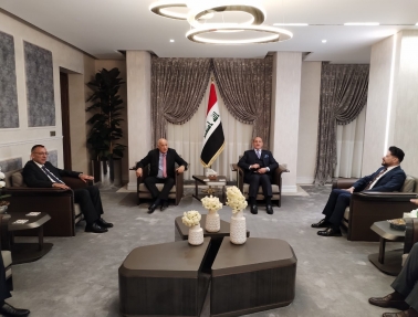 الرجوب يلتقي رئيس الاتحاد العراقي لكرة القدم