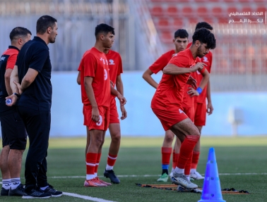 فدائي الناشئين يواصل استعداداته للتصفيات الآسيوية وينهي معسكره في رام الله غداً  