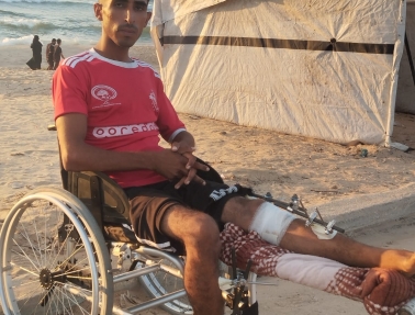 إبراهيم العرجا.. نجم فلسطيني أطفأت الحرب قدميه وأشعلت وجعه