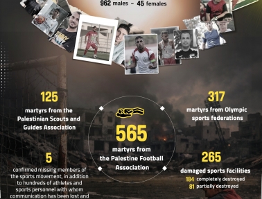 حصاد الإبادة&nbsp;بالأرقام: خسائر جسيمة تضرب قطاع الرياضة في المحافظات الجنوبية&nbsp;