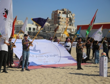 فوزان لغزة الرياضي واتحاد الشجاعية في افتتاح البطولة السابعة لكرة القدم الشاطئية&nbsp;