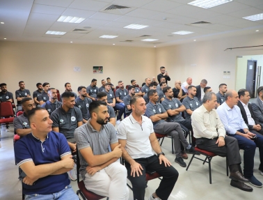اتحاد الكرة والجامعة العربية الأمريكية يفتتحان دورة المستوى الثالث