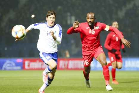 لقاء الفدائي امام اوزباكستان ضمن تصفيات آسيا المؤهلة إلى كأس العالم 2022 وكأس آسيا 2023