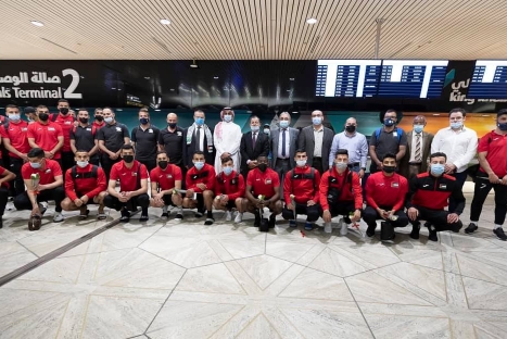 بعثة الفدائي تصل العاصمة السعودية الرياض
