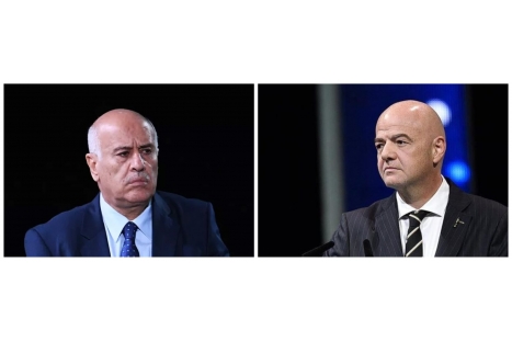الفريق الرجوب يتلقى برقية تعزية من رئيس الاتحاد الدولي باستشهاد اللاعب محمد الغنيم