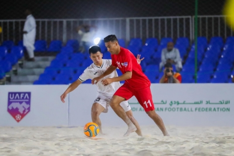 فدائي الشواطئ يكتسح منتخب قيرغيرستان في كأس العرب