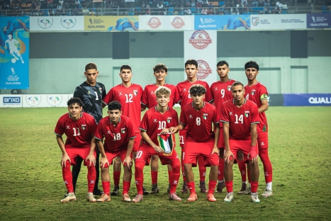 فلسطين في المجموعة الأولى ببطولة غرب آسيا للناشئين