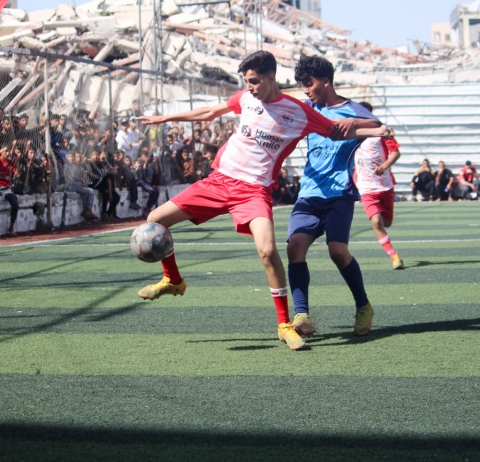 غزة الرياضي بطل فرع غزة والشمال في بطولة الأمل بعد الفوز على المجمع الإسلامي