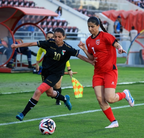 فدائيات فلسطين يتعثرن أمام نشميات الأردن ودياً