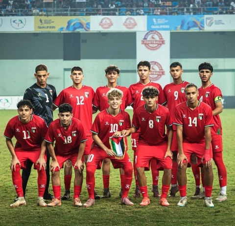 فلسطين في المجموعة الأولى ببطولة غرب آسيا للناشئين
