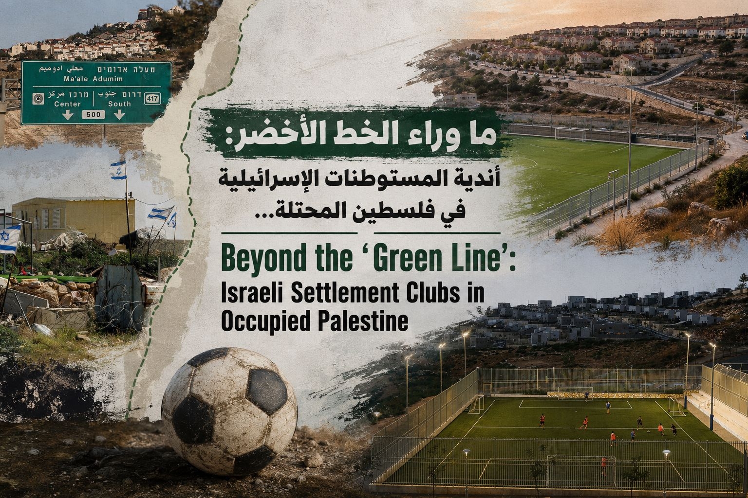 ما وراء الخط الأخضر: أندية المستوطنات الإسرائيلية في فلسطين المحتلة