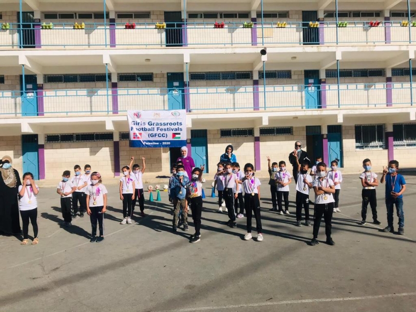 اتحاد كرة القدم يُنهي مهرجانات البراعم التي تقام في مدارس "الأونروا"