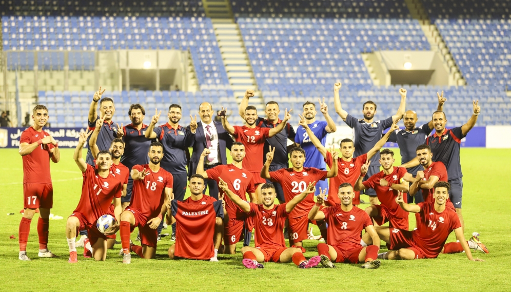 الفدائي الأولمبي يهدي فوزه على لبنان للجماهير الفلسطينية