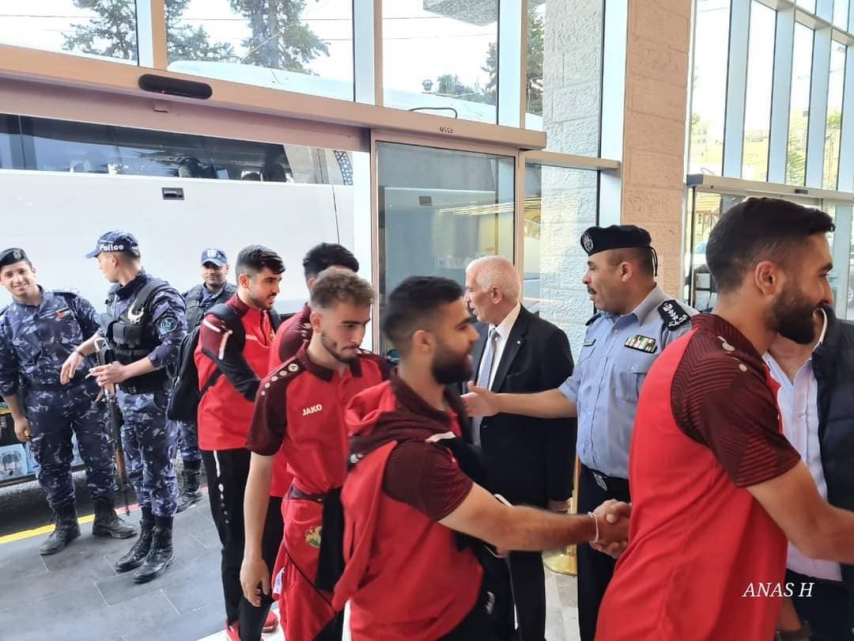 الأولمبي الأردني يصل بيت لحم استعدادا لودية فلسطين