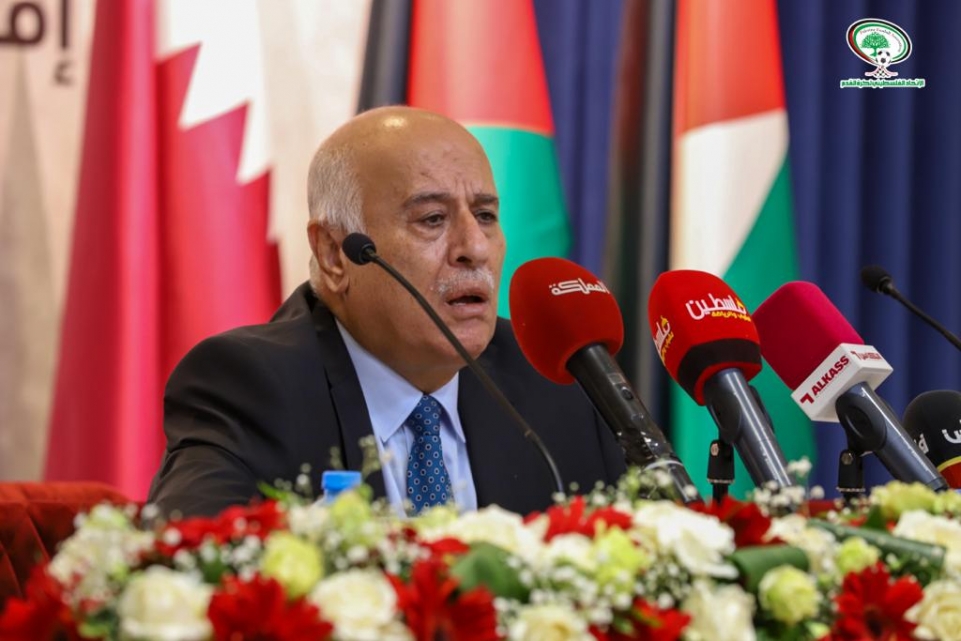 الفريق جبريل الرجوب: "نثمّن زيارة ضيوف فلسطين وسنواصل العمل على نهضة رياضتنا"