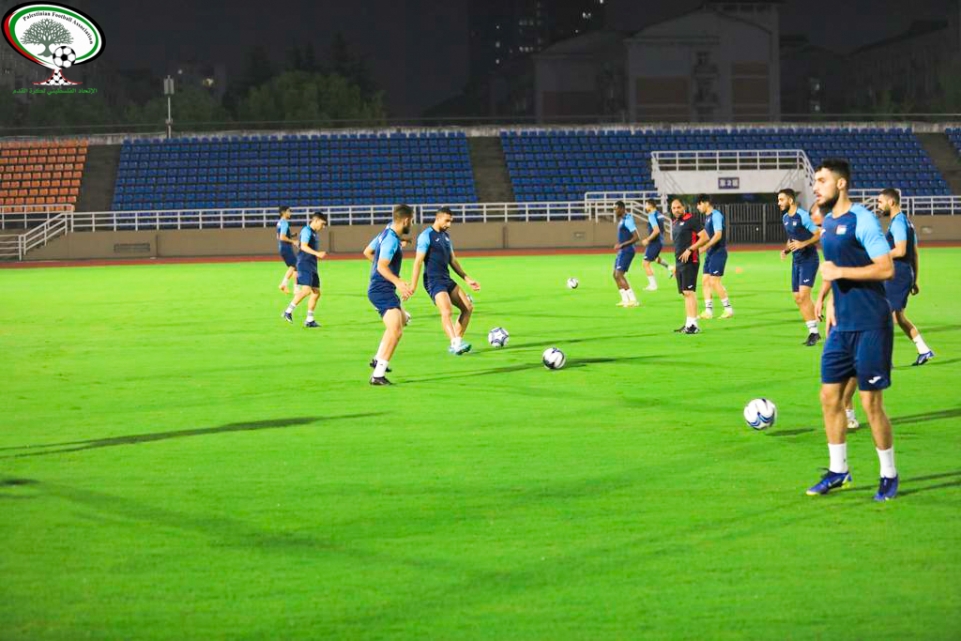 الفدائي الأولمبي يختتم تحضيراته لمقابلة اليابان في الآسياد