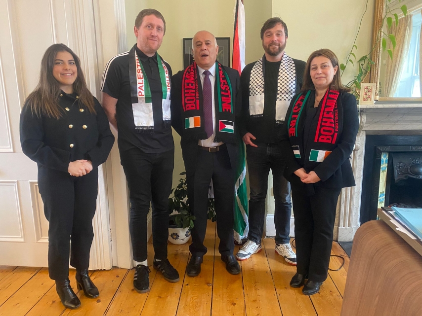 اتحاد الكرة ونادي بوهيميان الإيرلندي ينظمان مباراة ودية&nbsp;في ذكرى النكبة