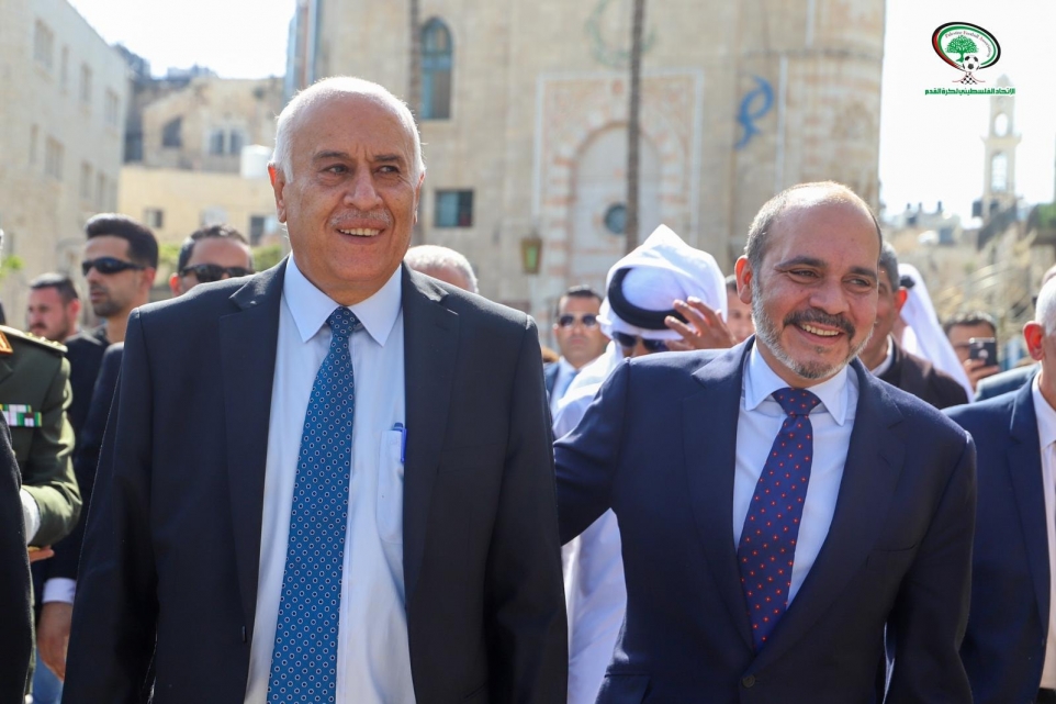 الرجوب يثمّن استضافة الأردن مباراة فلسطين وكوريا الجنوبية