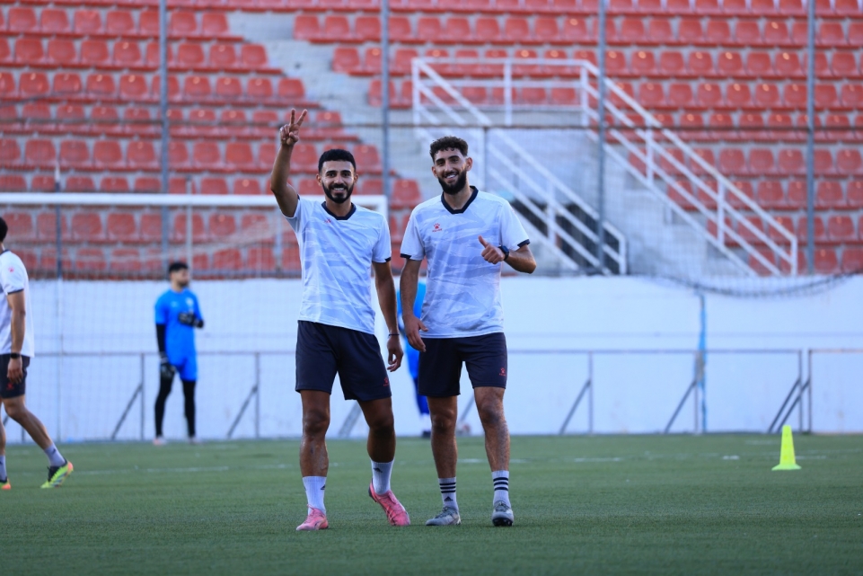 الفدائي يواصل معسكره الداخلي على ملعب فيصل الحسيني