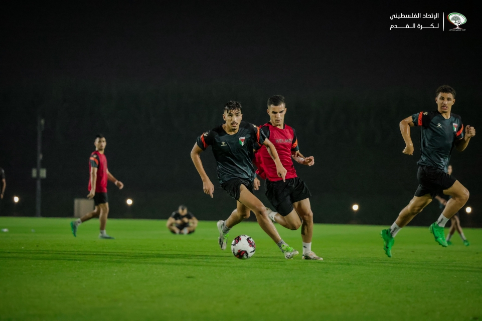 بعد وصول راشد وأبو حدبة ... الفدائي الشاب يواصل استعداداته في قطر للتصفيات الآسيوية