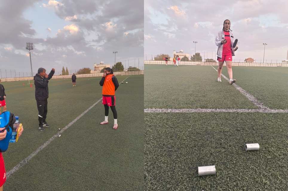 قوات الاحتلال تطلق قنابل الغاز والصوت على ملعب ماجد أسعد خلال تدريب لمنتخب السيدات