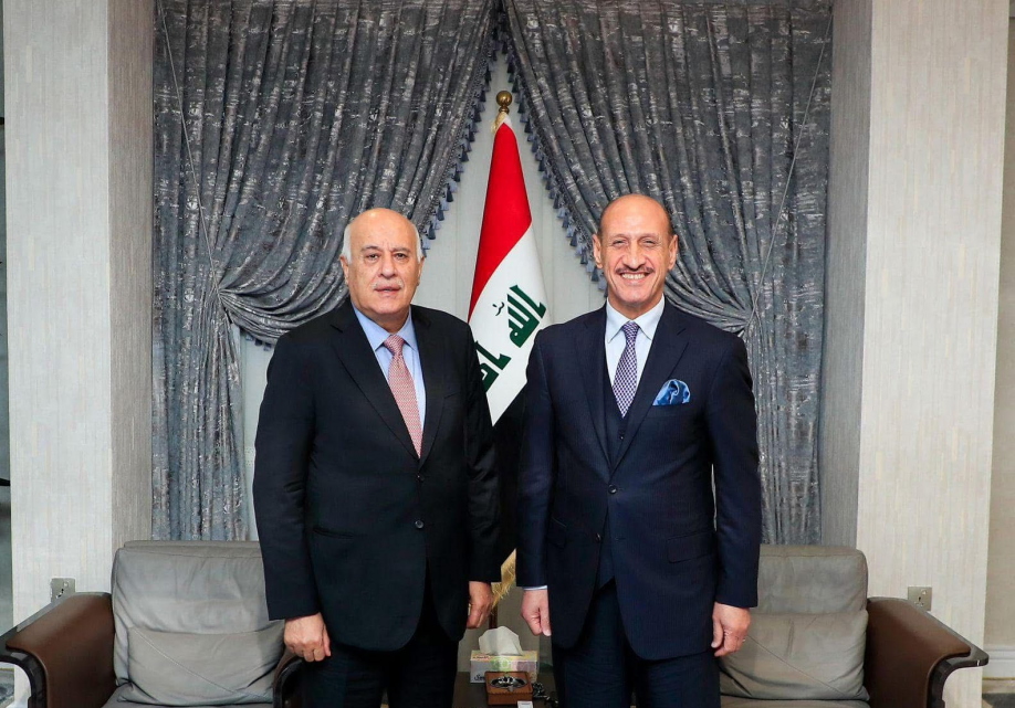 الرجوب يلتقي رئيس الاتحاد العراقي لكرة القدم