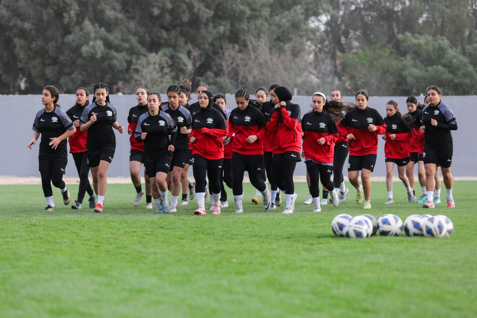 منتخبنا للناشئات ينهي تحضيراته تأهبا لمواجهة لبنان في غرب آسيا