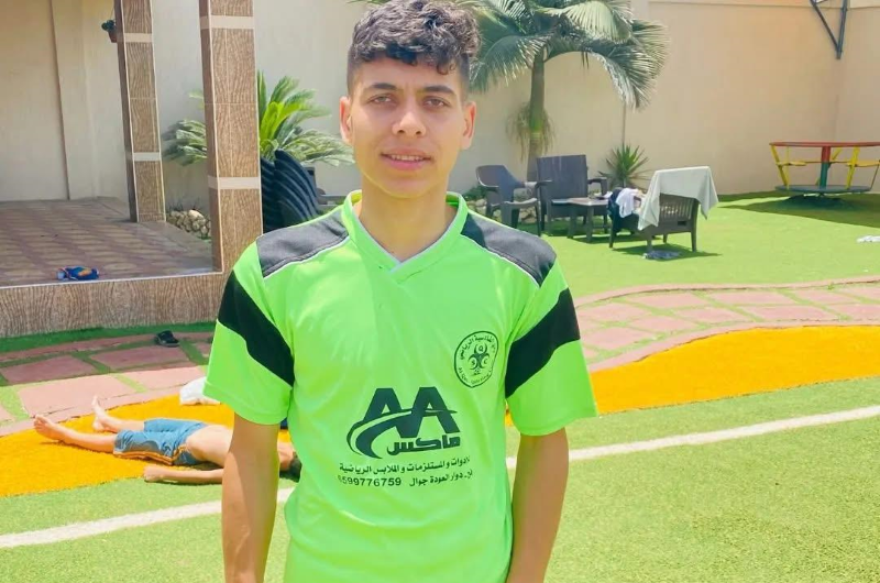 استشهاد حمدان عماد لاعب شباب رفح في استهداف إسرائيلي