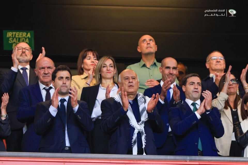 الرجوب: التضامن الباسكي مع فلسطين حدث غير مسبوق ويجب البناء عليه