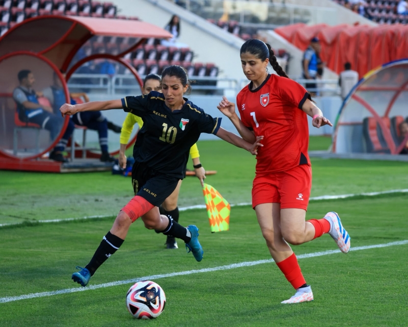 فدائيات فلسطين يتعثرن أمام نشميات الأردن ودياً